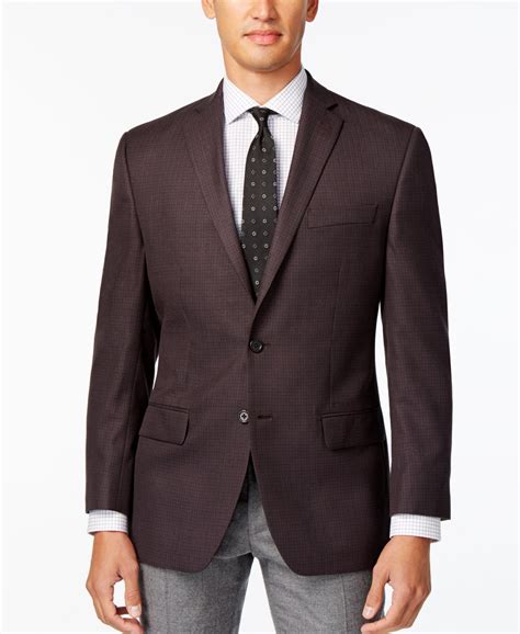 michael kors burgundy slim fit suit|Michael Kors Burgundy Solid Men's Suits.